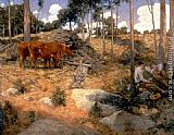Famous Noonday Paintings - Noonday Rest in New England